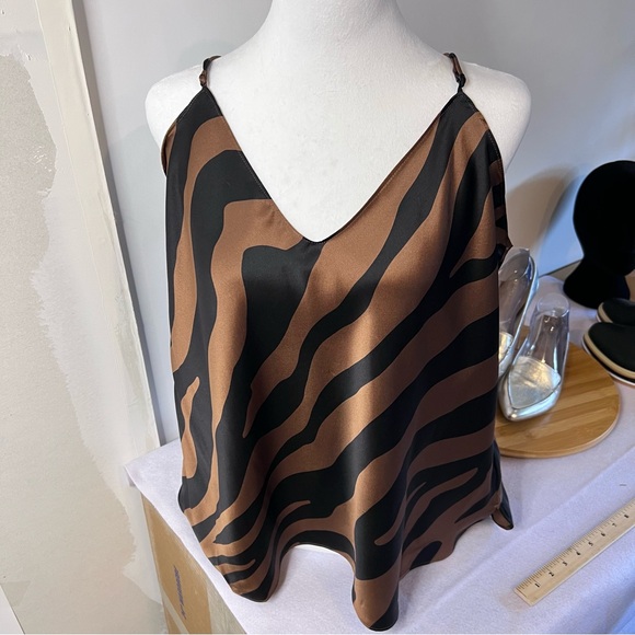 Banana Republic 100% silk XL Animal Print Camisole Sold Out - Picture 6 of 15